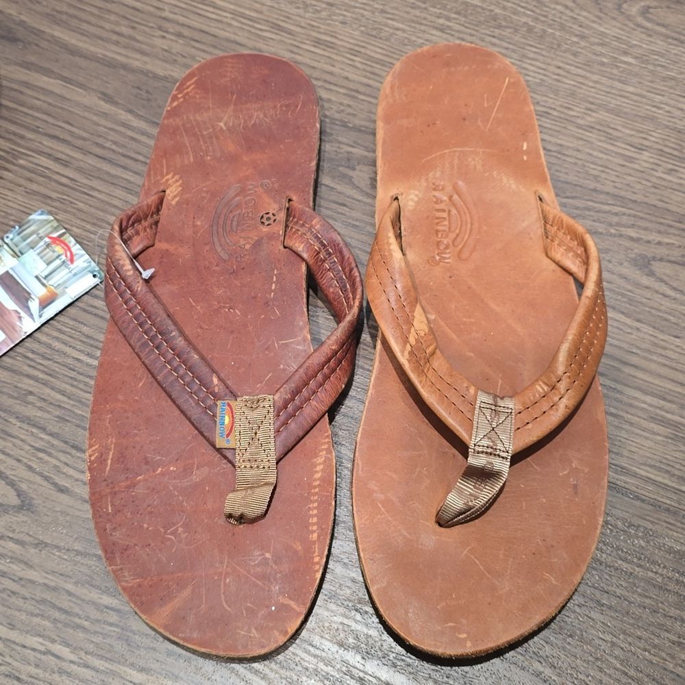 Men’s Rainbow‎ Sandals Double Layer Premier Leather 13.5